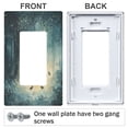 thumbnail image 3 of Yayeee Rocker Switch Wall Plate 3-Gang 6.5"x4.6" Home Decorative Outlet Cover, Night Forest Scene, 3 of 6