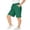 Green, variant on Women's Casual Heather Knit Plus Size Shorts Elastic Waist Drawstring Loungewear Shorts with Pockets