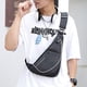thumbnail image 4 of Bolsa De Hombro Bolso De Hombro Bolso bandolera de nailon antirrobo para hombre de pecho deportiva para correr y viajar (negro izquierdo), 4 of 9