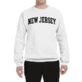 thumbnail image 2 of Wild Bobby State of New Jersey College Style Unisex Crewneck Sweatshirt, 2 of 6
