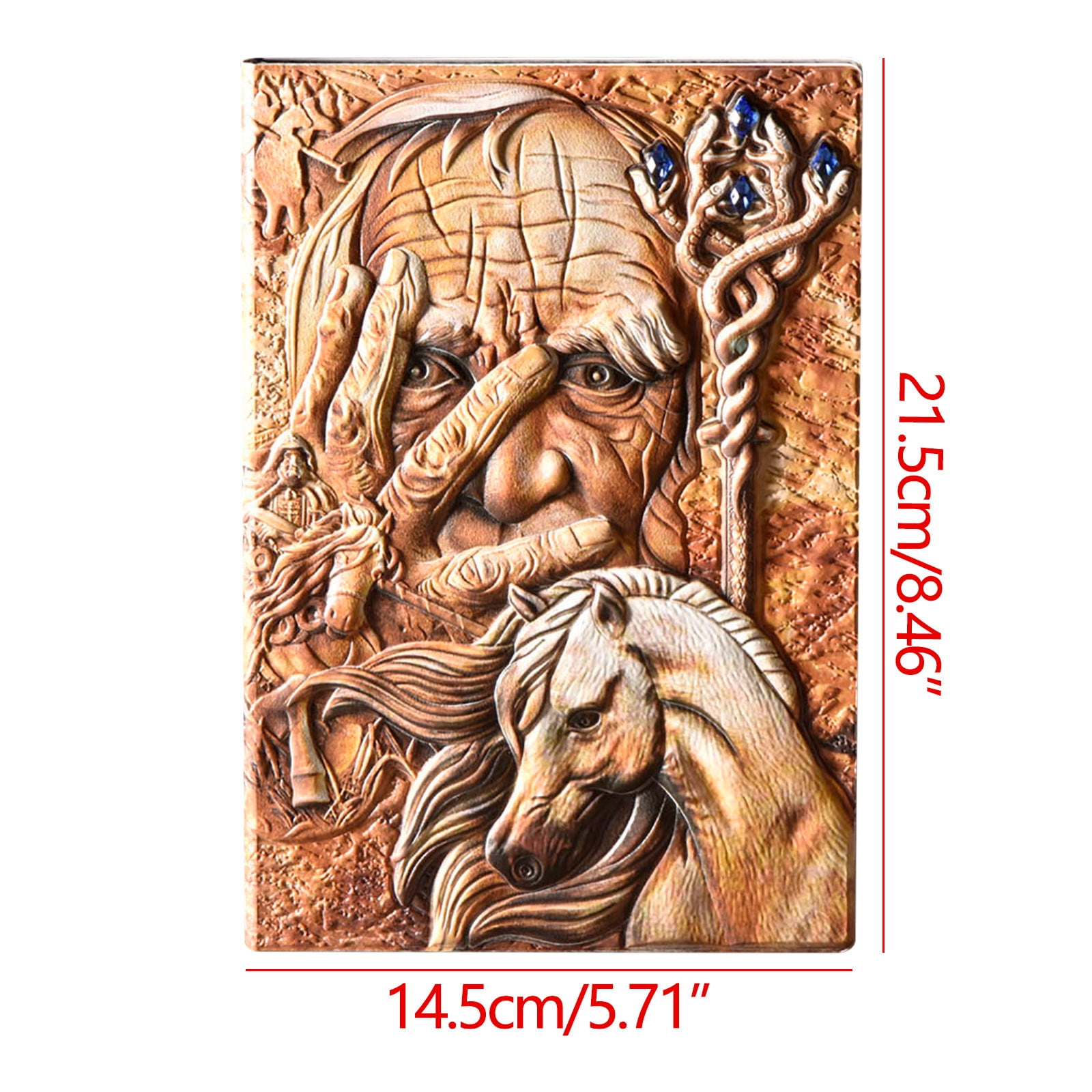 Embossed Magician Notebook European-Style Notepad Three-Dimensional A5 Diary 100 Pages