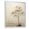thumbnail image 2 of Designart "Minimalist Beige African Tree" Tree African Floater Framed Canvas Prints, 2 of 5