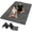 Black, variant on YR Foldable Yoga Mat Large 78"x51" 5mm Thick TPE Folding Fitness Mat for Home and Travel Workouts, White