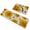 Sunflower, variant on Geranium Pattern Kitchen Mat Set of 2, Non-Slip Rubber Backed Floor Rugs
