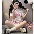 thumbnail image 3 of Sanrio Hello Kitty Kawaii Aesthetics Oversized T-shirt Women Y2k Graphic Short Sleeve Top Harajuku Korean Fashion Tees Clothes, 3 of 9