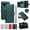 Darkgreen, variant on For Google Pixel 10 /10 Pro Wallet Case: with RFID Blocking Card Slots [5 Cards+1 Cash Slot+1 Zipper Pocket | Soft PU Leather Magnetic Snap | Crossbody & Wrist Strap Protective Phone Cover,White