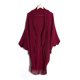 thumbnail image 1 of Poncho cálido con frente abierto para mujer, chales con bloques de color, cárdigan de invierno, ponchos para mujer, 1 of 5