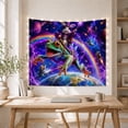 thumbnail image 5 of Space Adventure Vibrantly With Tree Frog Shades Bright, Mystical Fantasy for Space Lovers, Galaxy Room Decor, Graduation Gift, Tapestry Wall Hanging for Bedroom and Dorm, 5 of 7
