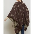 thumbnail image 3 of PIKADINGNIS Women Shawl Wraps Poncho Open Front Cape Sweater Cardigan Blanket for Fall and Winter, 3 of 6