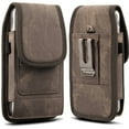 thumbnail image 1 of LUXMO Universal Pouch Holster for iPhone 8 7 Plus, Vertical Belt Clip & Loop Carrying Case for iPhone Xs Max/XR (Fit iPhone with Thin Hard Case) - Built-in 2 Card Slots - Removable Metal Hook, 1 of 7