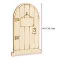 thumbnail image 6 of Arborister 25pcs Unpainted Miniature Wooden Fairy Doors DIY Crafts, 6 of 6