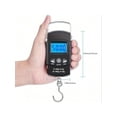 thumbnail image 2 of 110 Lb 50 Kg Backlit LCD Fishing Gauge With Built In Measuring Strap Electronic Scale Non Slip Grip Portable Suitable For Camping And Family Use Ideal Gift, 2 of 4