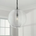 thumbnail image 6 of 1 Light Pendant In Minimalist Style-16.75 Inches Tall And 15 Inches Wide-Matte Black Finish    -Traditional Installation Capital Lighting 349911Mb, 6 of 7
