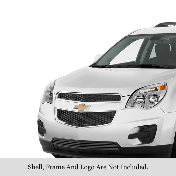 APS 2010-2015 Chevy Equinox Black Stainless Steel Billet Grille 8x6 horizontal billet