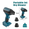 thumbnail image 5 of Wind Speed Handheld Violent Fan For DeWalt 18V Battery, 5 of 5