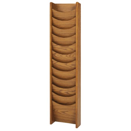 Literature Wall Pocket Portrait - 12 Pockets Literature Display Rack