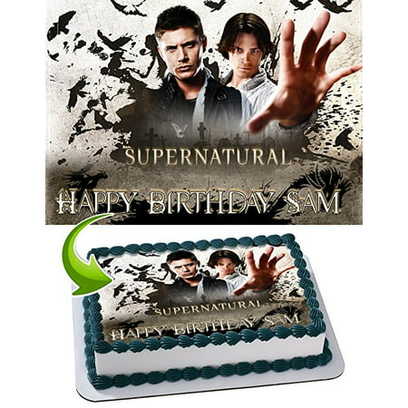 Supernatural Edible Cake Image Personalized Birthday Topper Icing Sugar Paper A4 Sheet