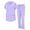 Lavender, variant on M&M SCRUBS Womens Cargo Scrub Set 11 Pocket Cool Stretch Medical Scrub Top and Pants (Ceil Blue, Medium)