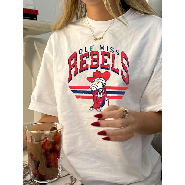 1pc Summer Casual Cartoon Print T-Shirt for Women, Polyester Crew Neck Short Sleeve Top, Regular Length Knit Fabric Tee