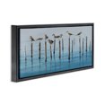 thumbnail image 3 of Stupell Industries Traditional Perched Sea Birds Black Floating Frame Canvas Art, 25 x 11, by Max Maxx, 3 of 8