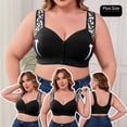 thumbnail image 4 of EaskTriop Front Closure Bras for Older Women No Underwire Wireless Full Coverage Senior Bra Supportive Everyday Comfort Bralette Wide Strap, 4 of 6