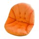 thumbnail image 2 of Cojín para hamaca mecedora con respaldo, 45x45 cm. Cojín para asiento de cesta colgante. Naranja, 2 of 9