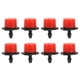 thumbnail image 3 of 100 Uds. Aspersor de riego ajustable de 360 grados emisor de riego por goteo de 1/4 pulgadas para sistema de riego rojo, 3 of 14