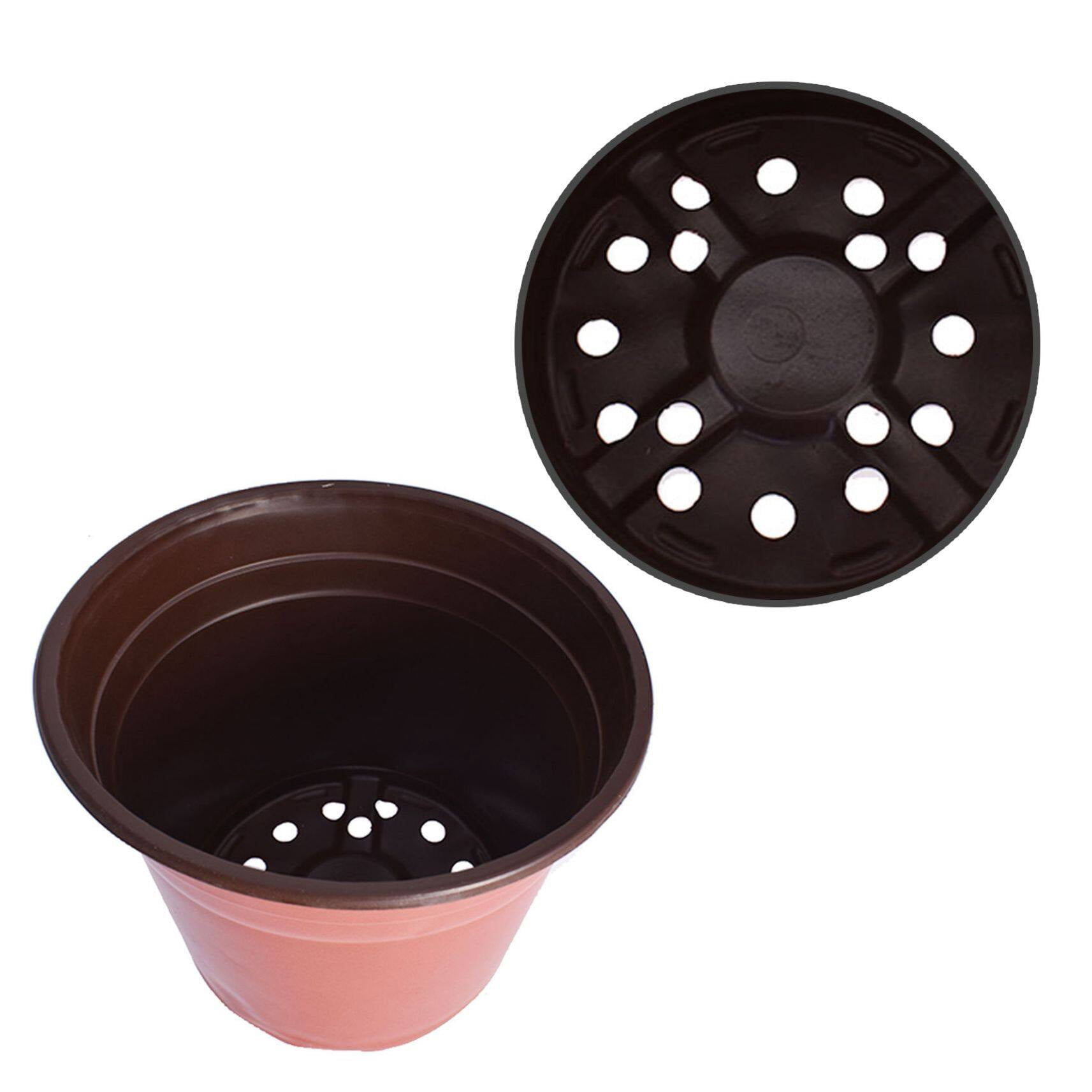 100-Pack Seed Starting Pots, 9.4" x 6.7" Seedlings Flower Plant Container Plastic Plants Nursery Pot for Starting Seedlings Succulents