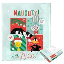 Looney Tunes Naughty Or Nice Kids Silk Touch Throw Blanket