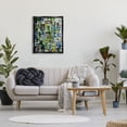 thumbnail image 2 of Stupell Golders Green Abstract Shape Collage Abstract Painting Black Floater Framed Art Print Wall Art, 2 of 6