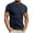 Navy, variant on Up to 65% off Shirt Men, Xunlbb Man Solid-Color Casual Elastic Sports Short Sleeve Round-Neck Top