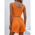 thumbnail image 3 of EASYBRAUS Women Sleeveless Knit Top and Pants Set Summer 2025 Sweet Casual Solid Color Outfit S-XXXL, 3 of 5