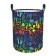 thumbnail image 1 of Balery Magical Mushrooms and Flowers Cesta de ropa redonda con asas, impermeable, independiente, para ropa, juguetes, dormitorio y familia-Medium, 1 of 6