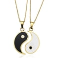 thumbnail image 2 of Vorkoi Yin and Yang Pendant Friendship Necklaces with Yinyang Bff Couples Pendant, Stainless Steel, 2 of 4