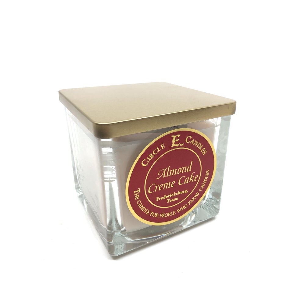 Circle E Almond Crème Cake Scented Jar Candle Size 22oz 110 Hour