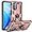 Rose Gold, variant on Grade Drop Impact Case for Oneplus Nord N200 5G, Heavy Duty Shockproof 360 Metal Rotating Ring Kickstand Holder Case (Black)