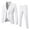 White, variant on Men Shirts Suit Slim 3PCS Suit Business Wedding Party Jacket Vest & Pants Coat For Husband