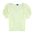 thumbnail image 2 of 1.STATE Womens Drawstring Sleeve Knit Blouse, Off-White, Large, 2 of 2