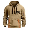 thumbnail image 2 of Sudadera con capucha para hombre, informal, con estampado, deportiva, de manga larga, blusa de poliéster, 2 of 4