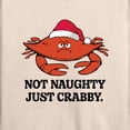 thumbnail image 3 of Instant Message - Not Naughty Just Crabby Christmas - Women's Lightweight French Terry Long Sleeve Shirt, 3 of 6