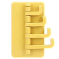 thumbnail image 3 of 4 ganchos colgantes de pared sin costuras para baño, para colgar detrás de la puerta, organizador de ropa y toallas, color amarillo., 3 of 5