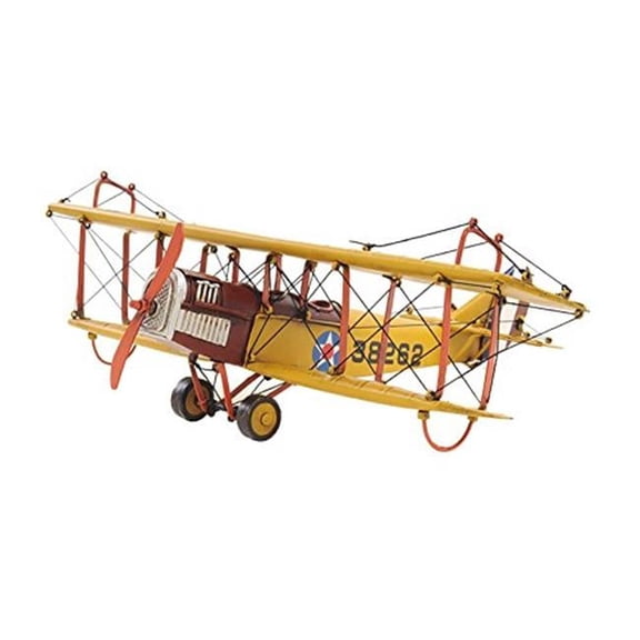 1918 Yellow Curtiss JN-4 1 isto 24 Model Airplane