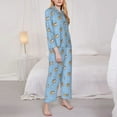 thumbnail image 5 of Wukai Cute Cartoon Corgi Print Women's Pajama Set - Soft Long Sleeve Sleepwear for Comfort and Style-X-Large, 5 of 9