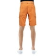 thumbnail image 3 of X RAY Mens Stretch Comfort Cargo Shorts 12.5" Inseam Knee Length Classic Fit Multi Pocket, With Belt - Ginger, 30, 3 of 9