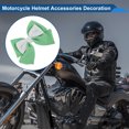 thumbnail image 3 of Accesorios para Casco de Motocicleta Decoración Lazo Colorblock para Cascos de Motocicleta Bicicleta Esquí Verde Blanco Etiqueta 1 Juego, 3 of 6