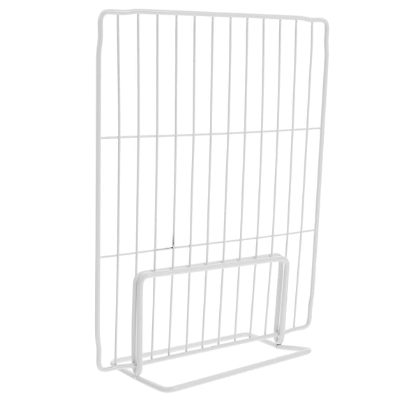 HERFIER Refrigerator Freezer Divider Shelf, Iron Mesh Organizer for Kitchen Storage, 11x8.65x3.93in, Space-Saving Solution