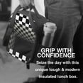 thumbnail image 3 of Horeoi 3d Black and White Checkerboard Tunnel Pattern Insulated Thermal Lunch Bag with Leakproof Compartments for Office School Picnic Reusable Oxford Tote, 3 of 7