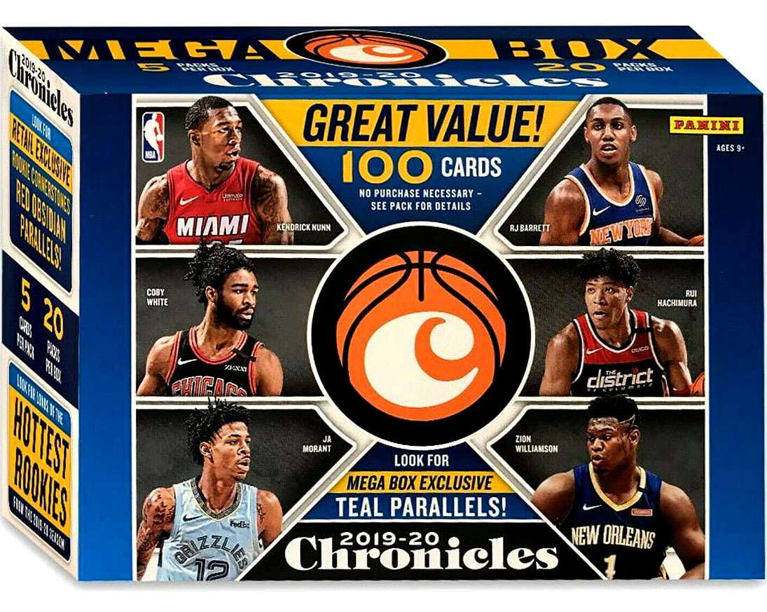 NBA Panini 201920 Chronicles Basketball Trading Card MEGA Box (20