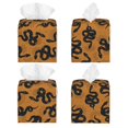 thumbnail image 2 of Fotbe Snake Porta Pañuelos Decorativo de Cuero, Caja Cuadrada Moderna para Pañuelos Faciales, Organizador y Dispensador 5x5x5'', 2 of 7