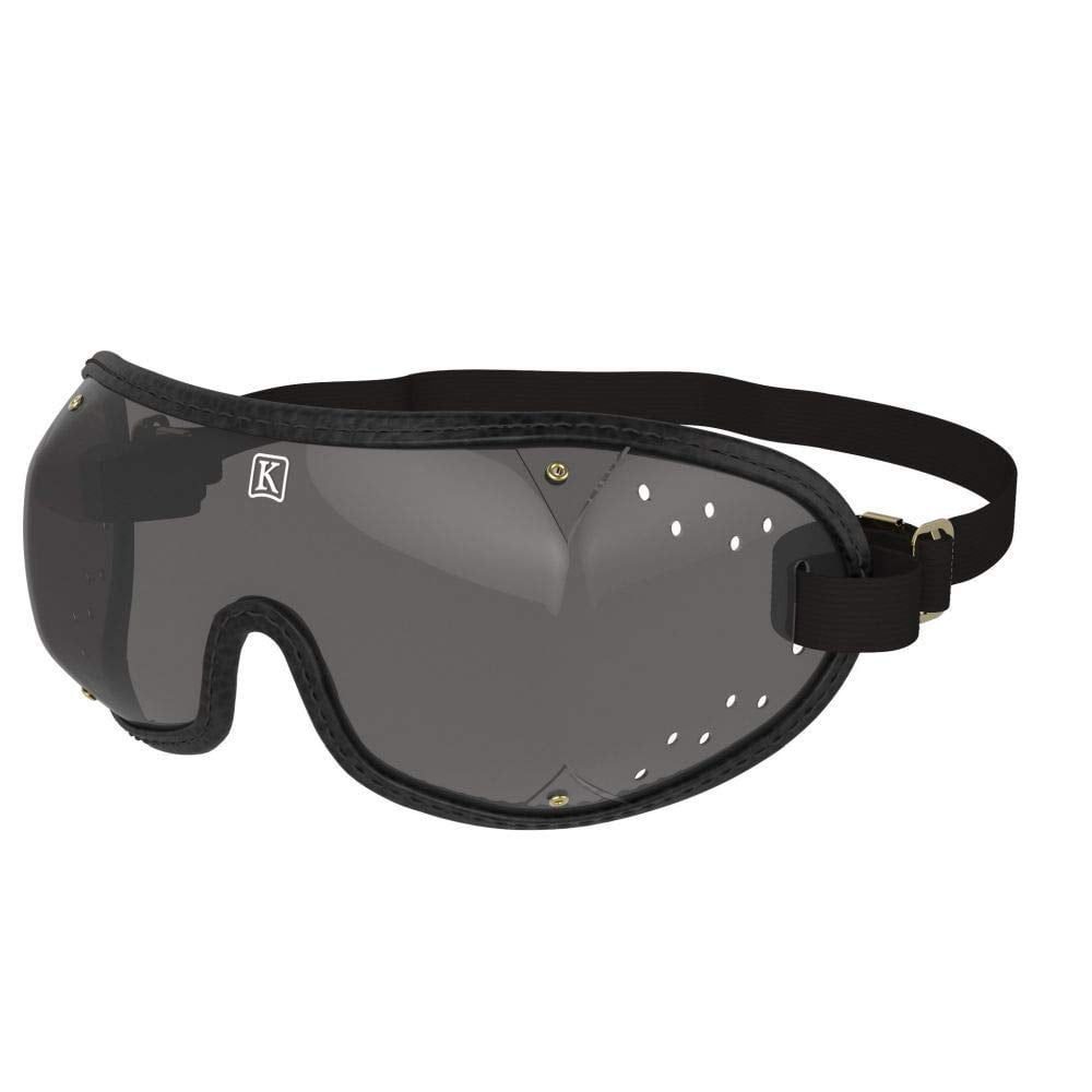Kroops Boogie Schwarz Skydiving Goggle With Transparent Ventilated Lens 